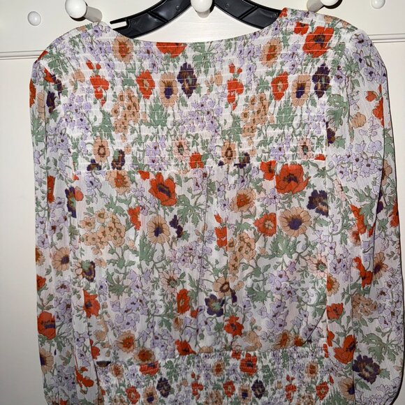 Veronica Beard "Saera" Floral Smocked Mini Dress - Women's US Size 8 - Picture 10 of 15